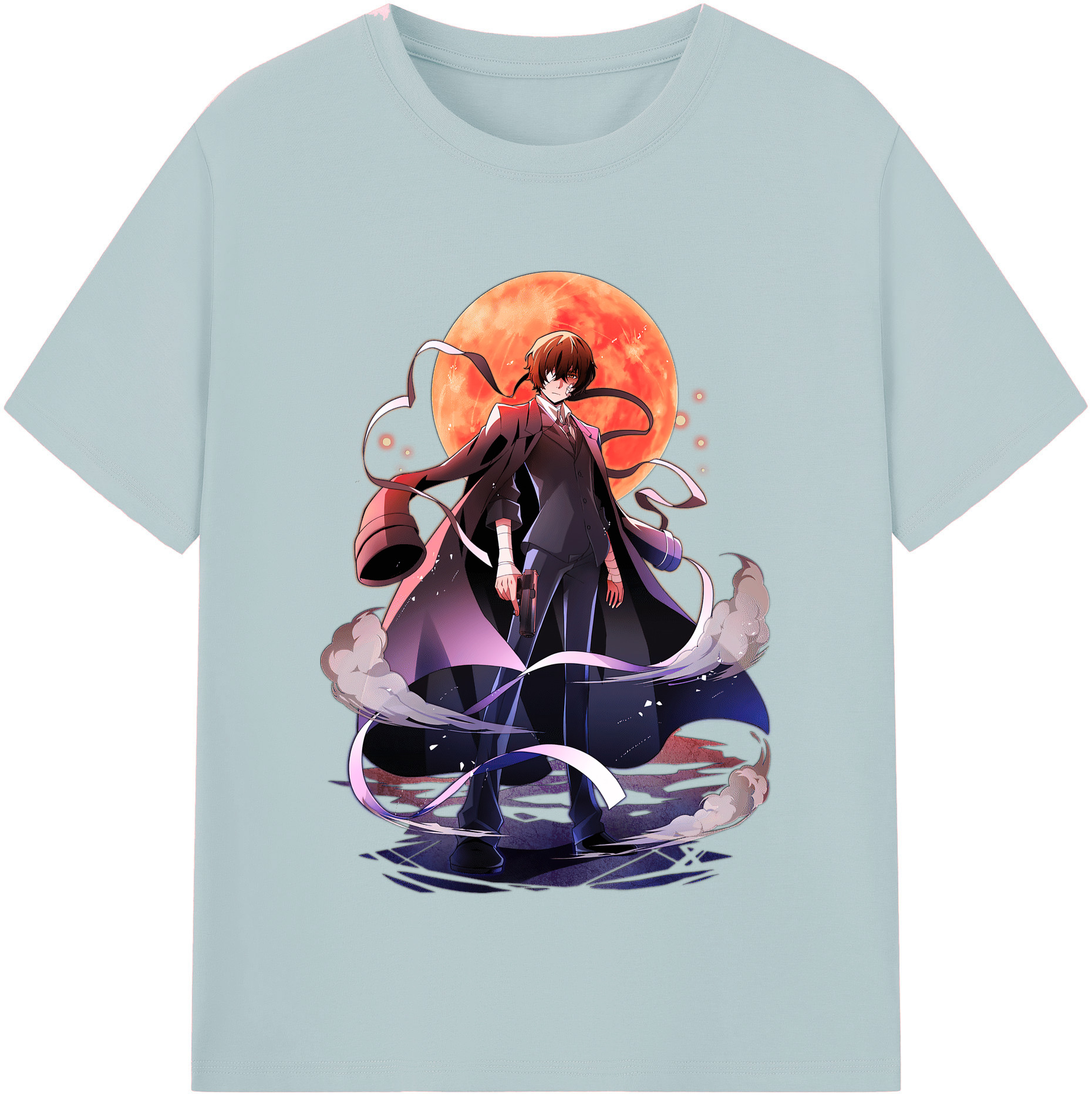 （画像用） 文豪ストレイドッグス Bungo Stray Dogs 綿100％半袖Tシャツ（フロントプリント）